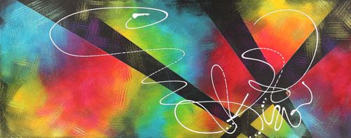 Tableau Danse colorée