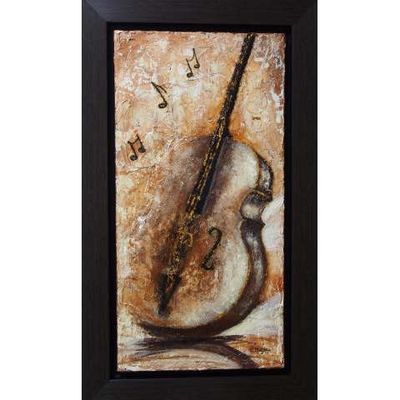 Painting Sur une note de musique (frame included)