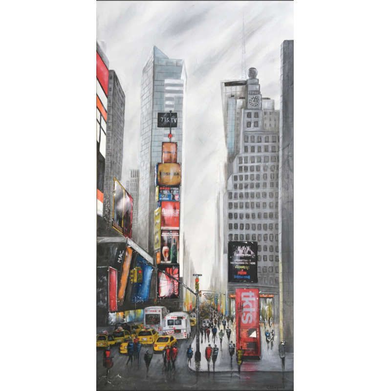 Painting Times Square (frame included)