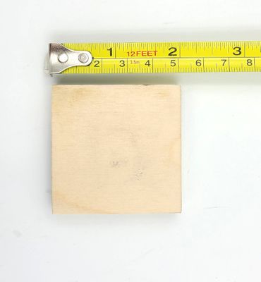 Carré de bois 2 Carré de bois 2"x3/8"