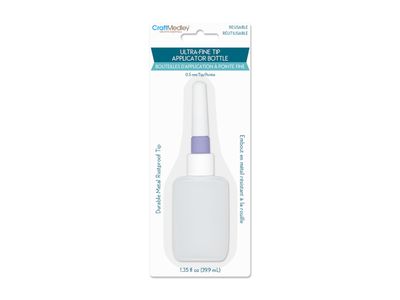 Bouteille applicateur à pointe fine 0.5mm, 1.35 fl oz Bouteille applicateur à pointe fine 0.5mm, 1.35 fl oz