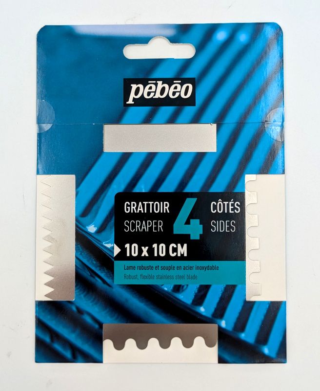 Grattoir 4 côtés, robuste en acier inoxydable - Pébéo, Grandeur: Grattoir 10cm x 10cm