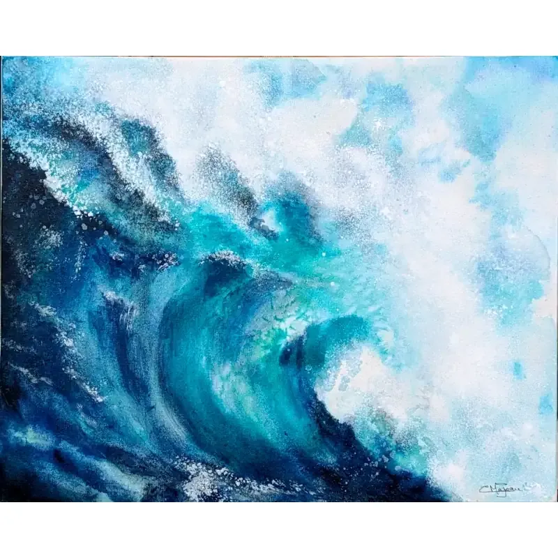 Painting  Au son d'une vague