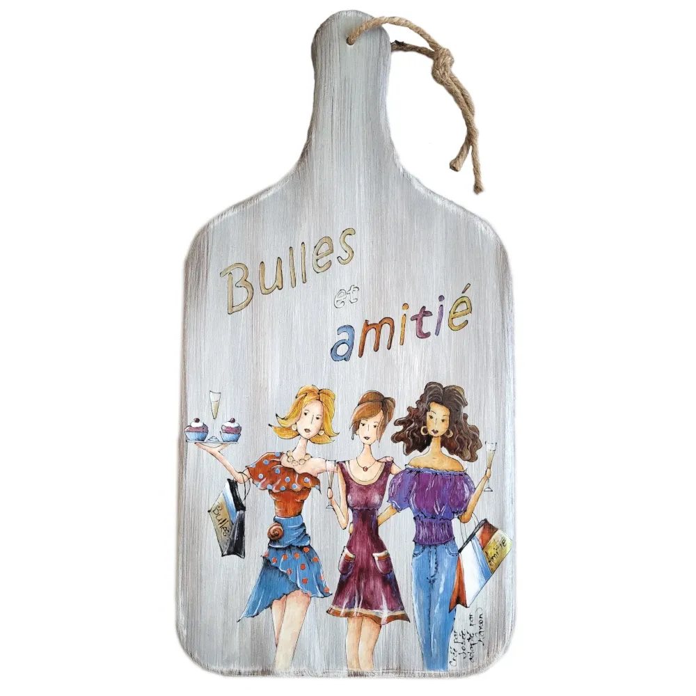Planche décorative Bulles et Amitié