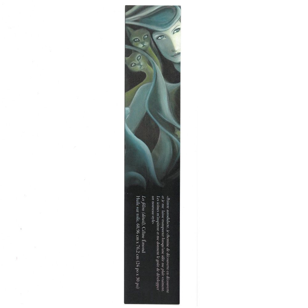 Printed bookmark - Céline Émond, Design: Femme et chats