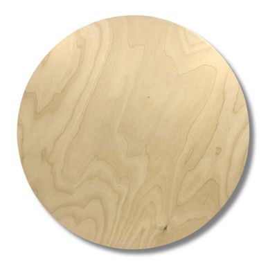 Panneau rond 19.5", merisier russe