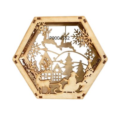 Cubic de Noël en bois N-JP148-060