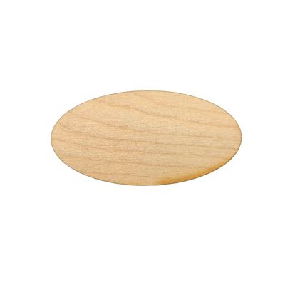 Wooden oval 3"x1.5"