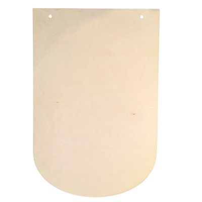Panneau Dome 16"x24" au bout arrondi et trous - 5002M9