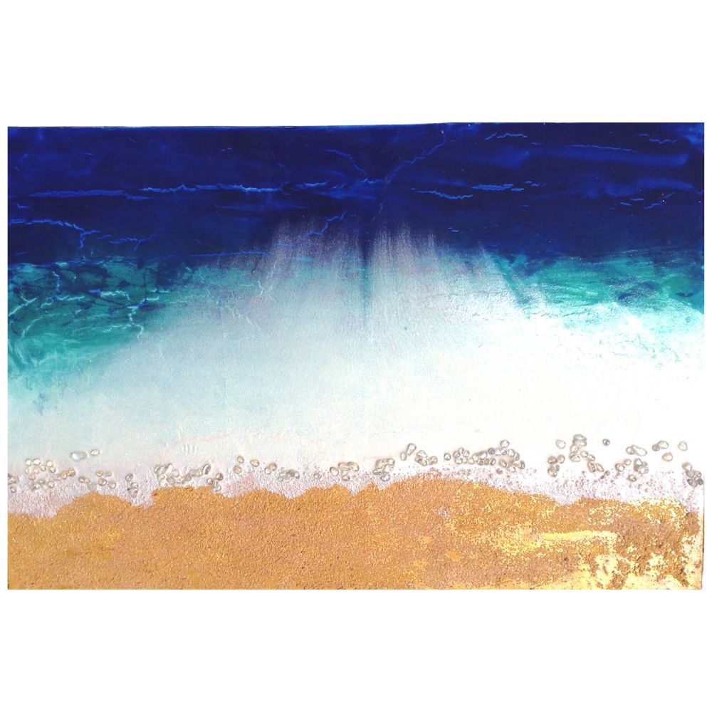 Painting Le calme de la mer (frame included)