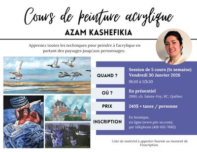 2026-01-30 Cours de peinture acrylique - Azam Kashefikia