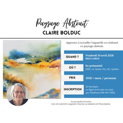 2026-04-10 Paysage Abstrait - Claire Bolduc
