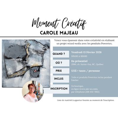 2026-02-13 Moment Créatif- Carole Majeau