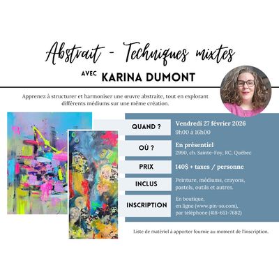 2026-02-27 Abstrait Techniques mixtes - Karina Dumont