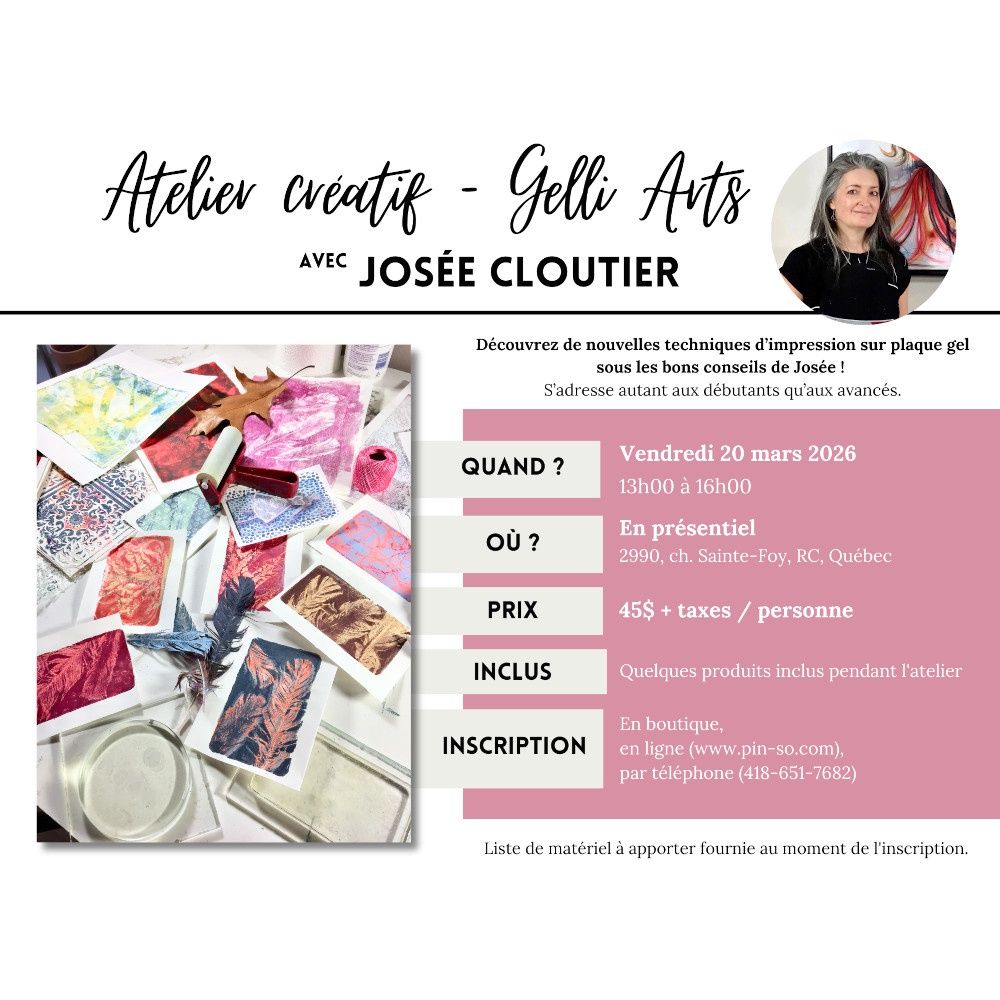 2026-03-20 Atelier créatif - Gelli Arts - Josée Cloutier