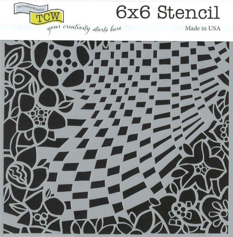 Stencil Garden Path 6"x6" TCW1088s