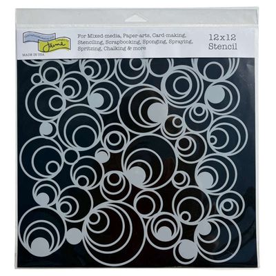 Stencil Mod spirals 12"x12" TCW424-DISC