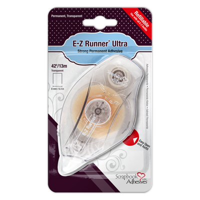 E-Z Runner Ultra Extra-Strong Double-Sided Adhesive Tape (8mm x 13m) by Scrapbook Adhesives by 3L E-Z Runner Ultra Extra-Strong Double-Sided Adhesive Tape (8mm x 13m) by Scrapbook Adhesives by 3L