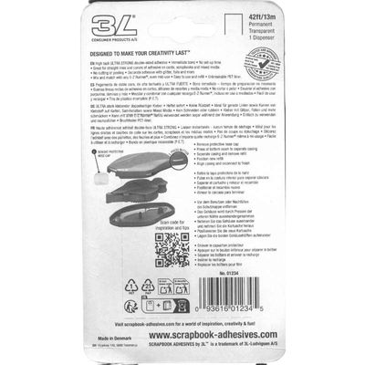 E-Z Runner Ultra Extra-Strong Double-Sided Adhesive Tape (8mm x 13m) by Scrapbook Adhesives by 3L