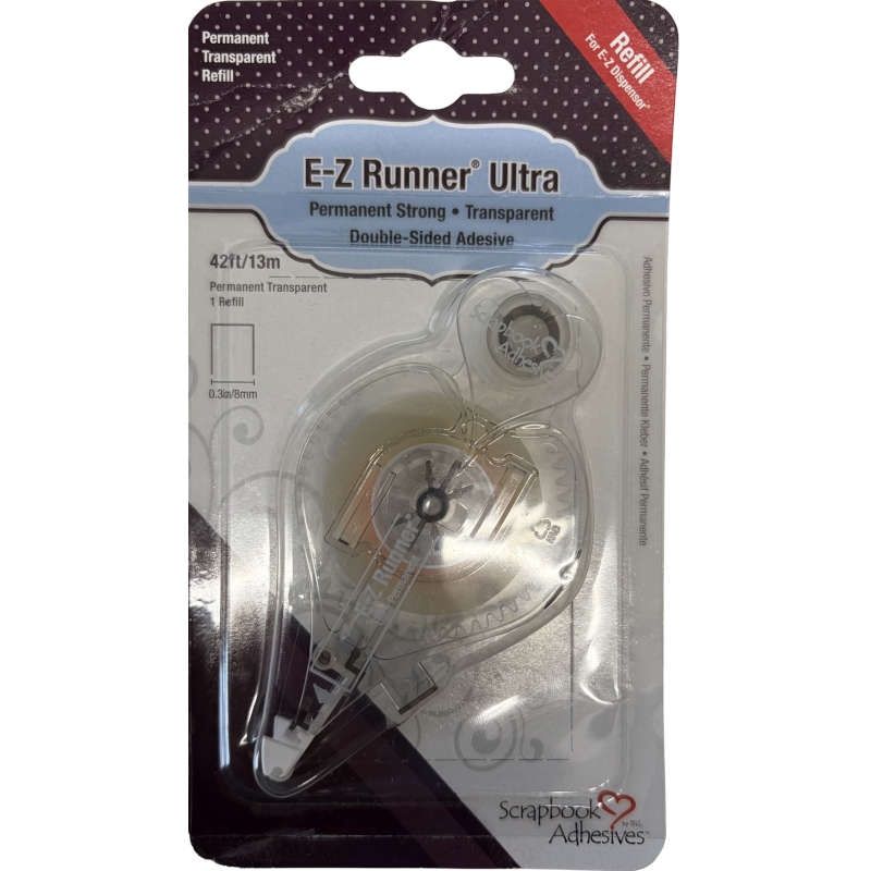 Recharge E-Z Runner Ultra Ruban adhésif double face ultra robuste 8mmX13m de Scrapbook Adhesives by 3L