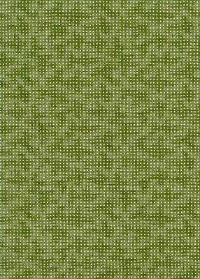 Papier Chiyogami 802C 9"x12" - Motifs géométriques avec points blancs sur fond vert