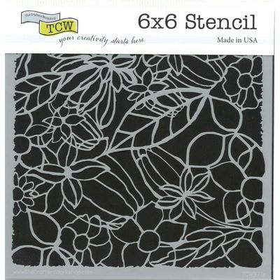 Stencil Mini Framed Garden 6"x6" TCW971s