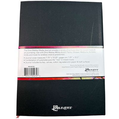 Dina Wakley Media journal Ranger approximate size 20 cm x 26 cm