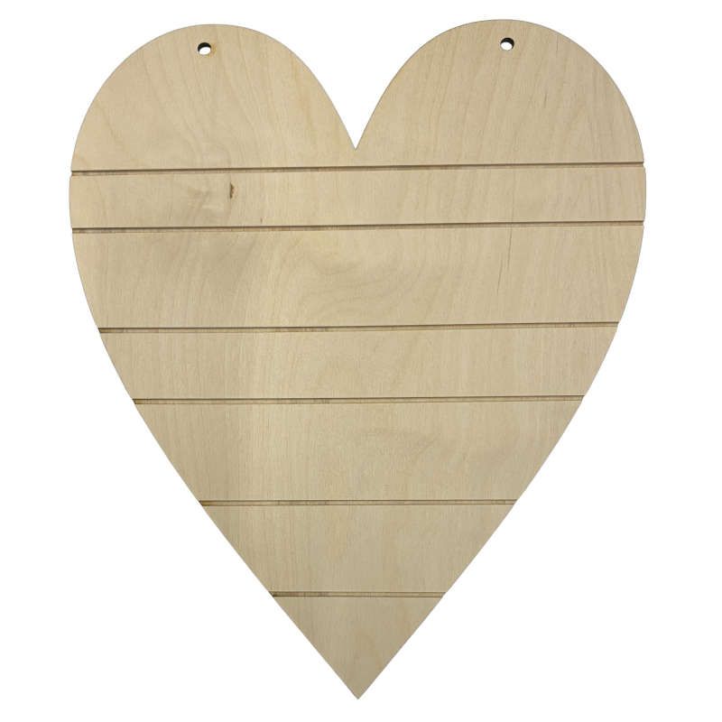 Coeur rainuré 15" pour Bonhomme de neige de mon coeur