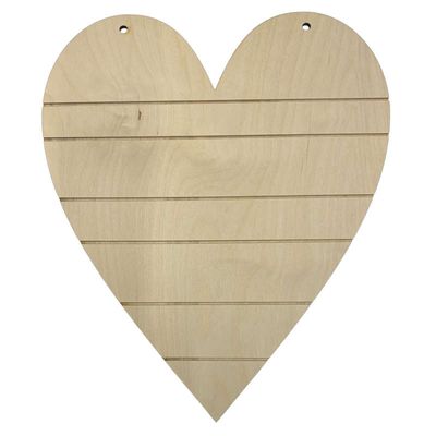 Coeur rainuré 15" pour Bonhomme de neige de mon coeur