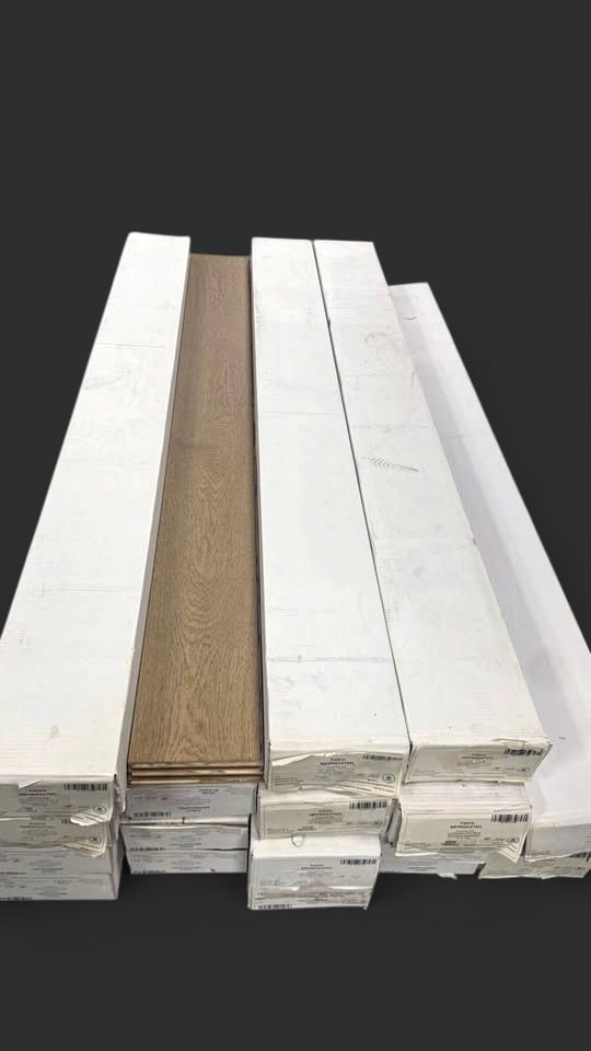 Pallet of 18 cases european oak 1/2” hardwood flooring