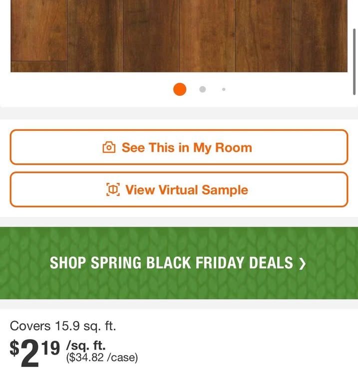 Branford Cherry 12mm T x 8.03 in W Waterproof Laminate Wood Flooring