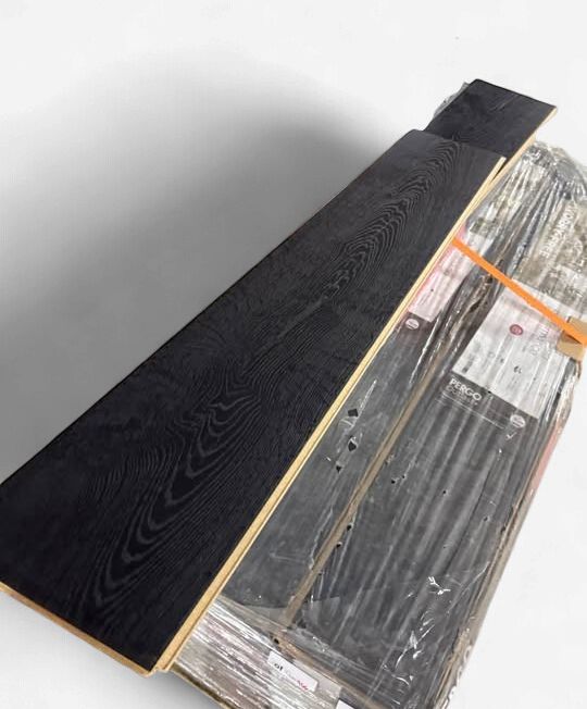 Pergo Outlast+ Pure Black Oak 12 mm T x 7.4 in. W Waterproof Laminate Wood Flooring