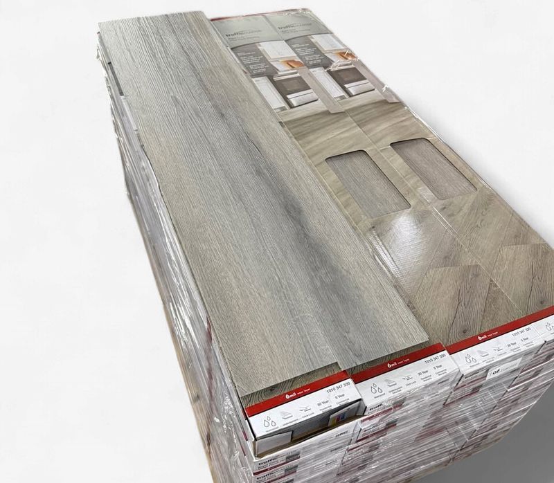Rustic Fieldstone 6 MIL x 6 in. x 48 in. Waterproof Click Lock Vinyl Plank Flooring