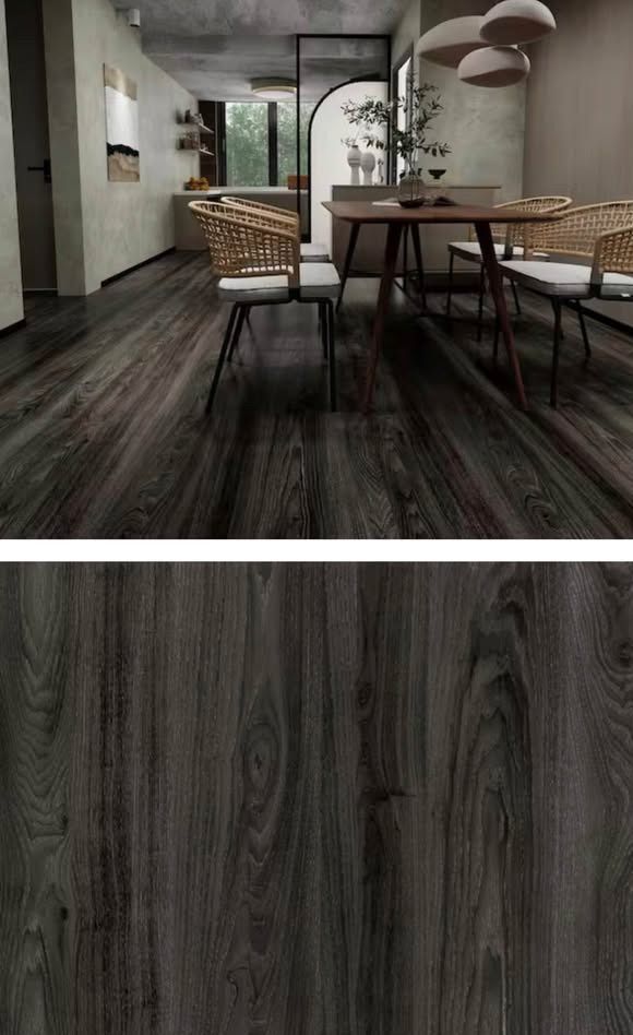 Dekorman Gauntlet Gray 20 mil x 9 in. W x 48 in. L Water Resistant Loose Lay Luxury Vinyl Plank