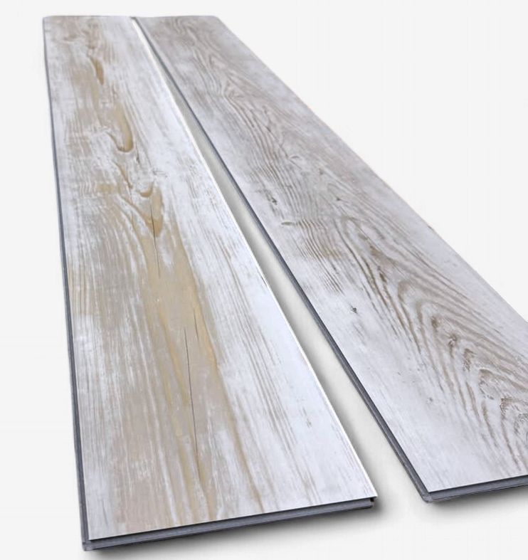 Bayview Pine 12 MIL x 7 in. W x 48 in. L Waterproof Click Lock Luxury Vinyl Plank Flooring