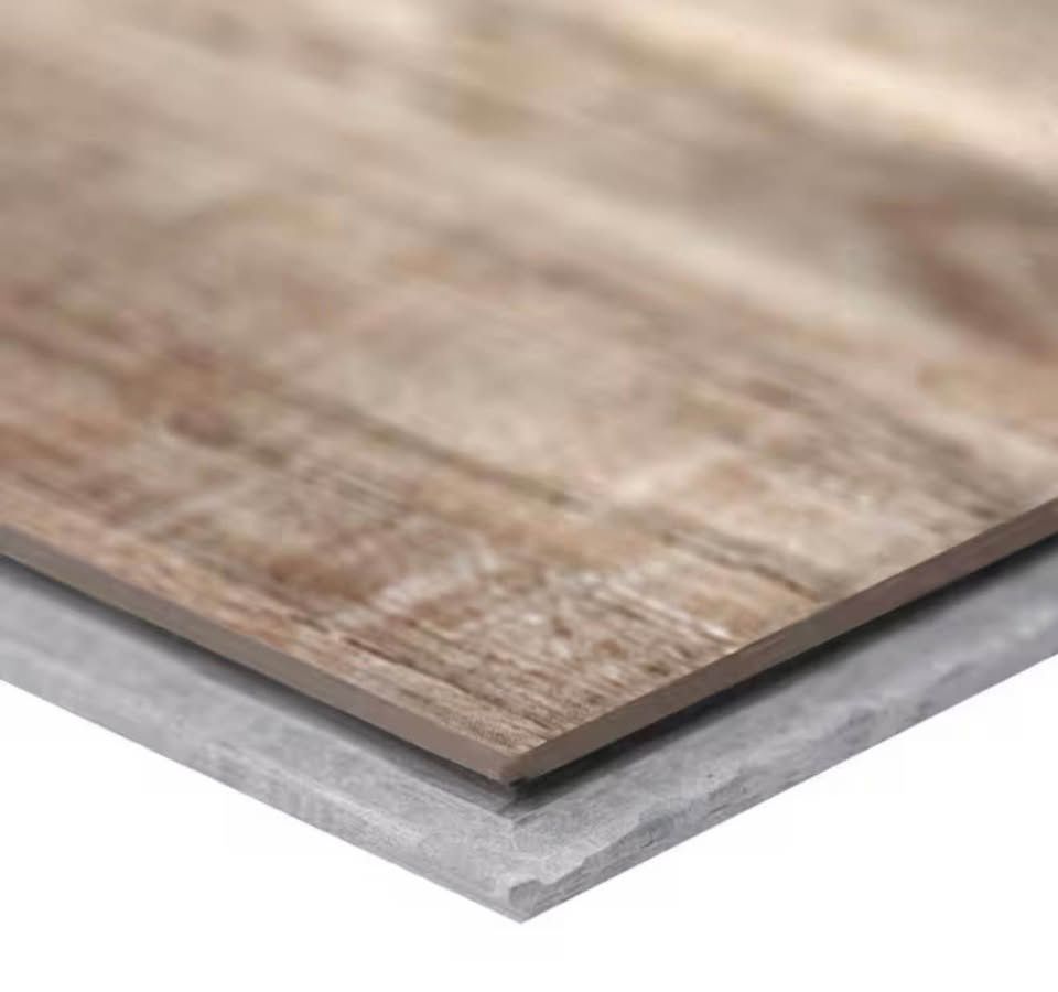 Bardwell 12 MIL x 7 in. x 60 in. Rustic Brown Waterproof Scuff Resistant Click Lock Vinyl Flooring