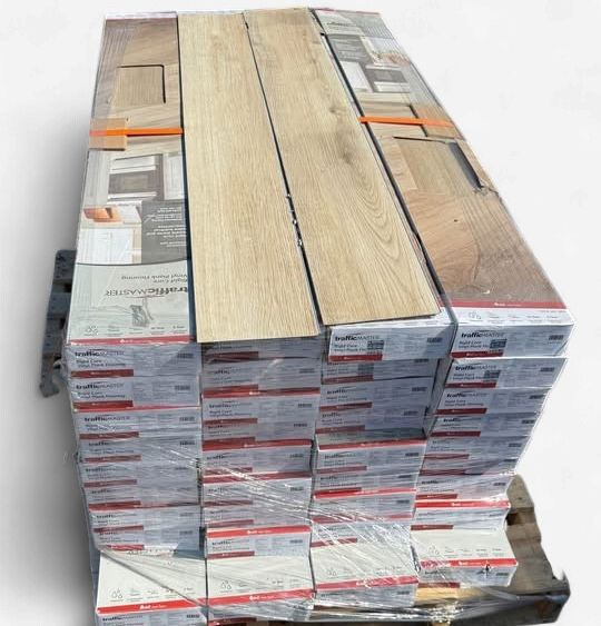 Oakwood Terrace Oak 6 MIL x 6 in. W x 48 in. L Waterproof Click Lock Luxury Vinyl Plank Flooring