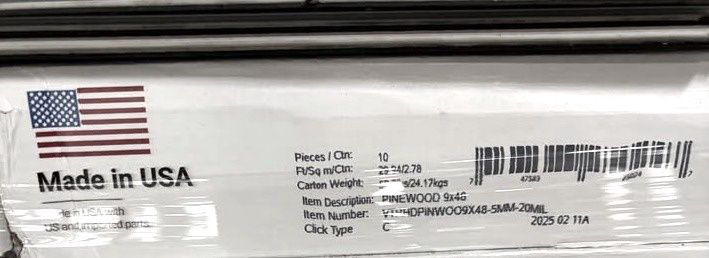 Pinewood 5 mm 20 mil waterproof vinyl flooring