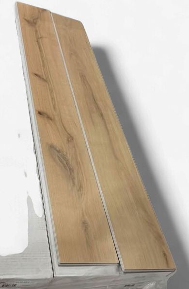 Corelux Light oak 28 mil 8mm waterproof vinyl flooring with padding attached made in USA