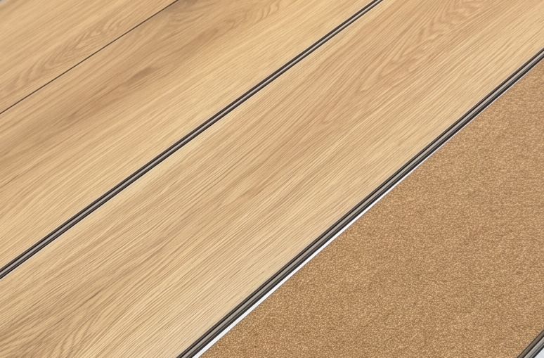 White oak 8mm /28 mil wpc waterproof vinyl flooring with cork padding