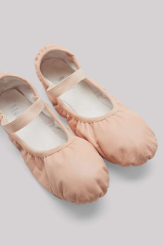 Giselle Leather Ballet Shoe - Theatrical Pink