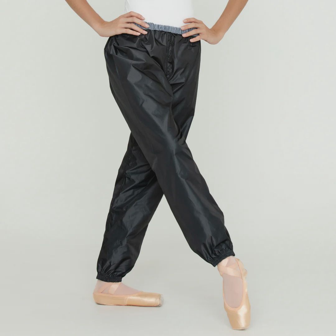 Bullet Pointe Reversible Parachute Pants, Color: Black/Gray, Size: XS