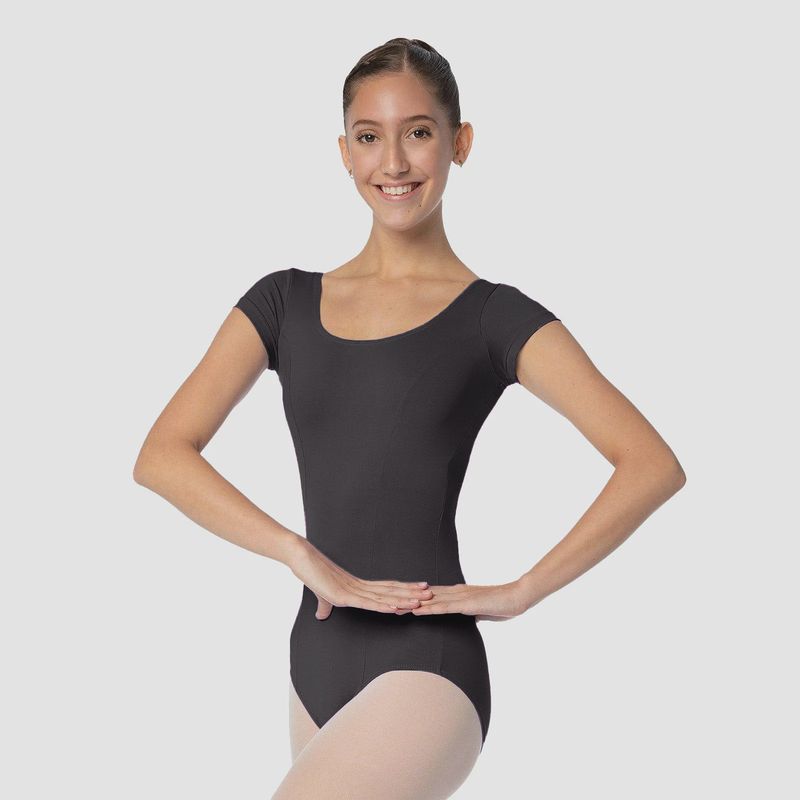 Beatrice Adult Microfiber Cap Sleeve Leotard