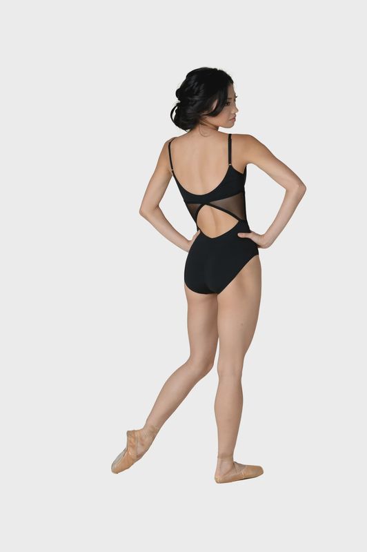 Alexis Camisole Leotard with Mesh Inserts
