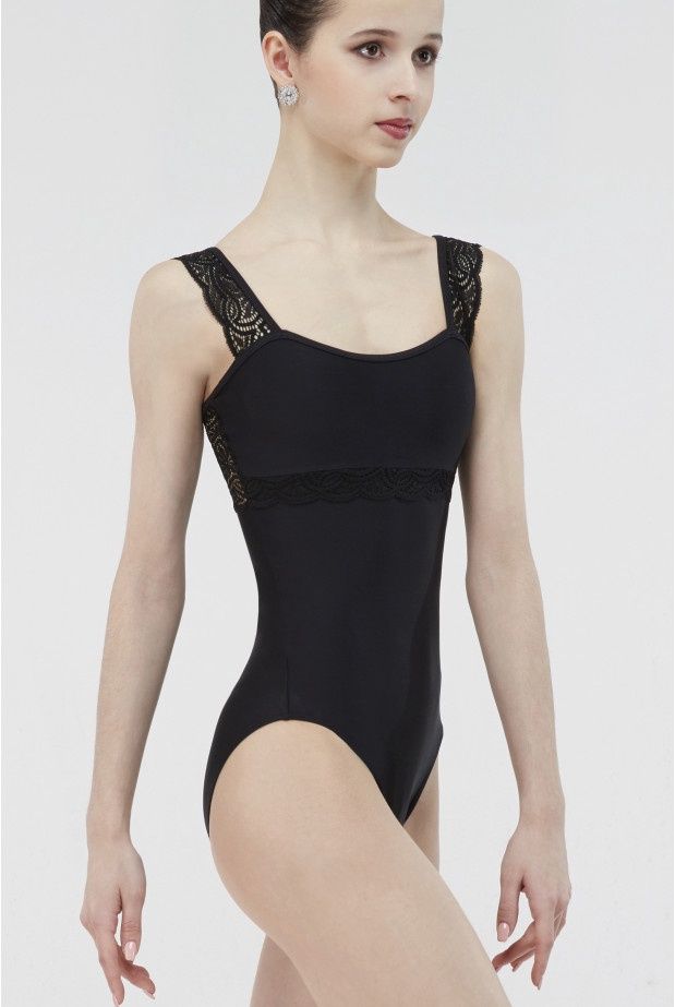 Erine Leotard with lace straps