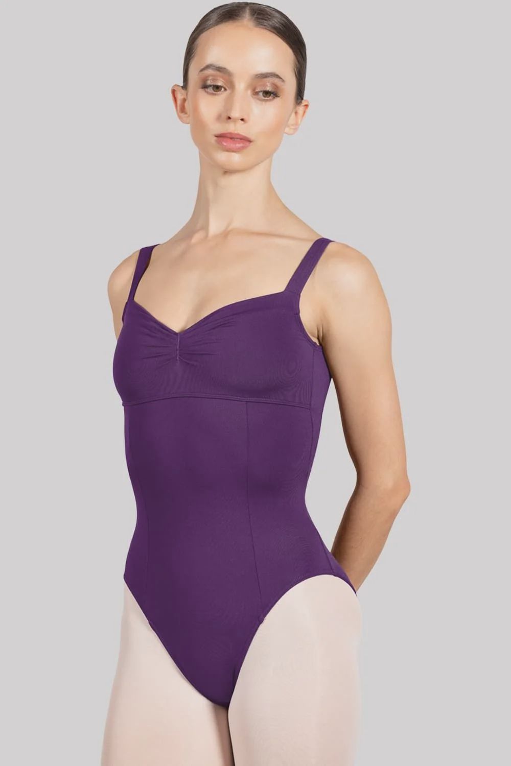 Ava Tank Leotard, Color: Aubergine, Size: P