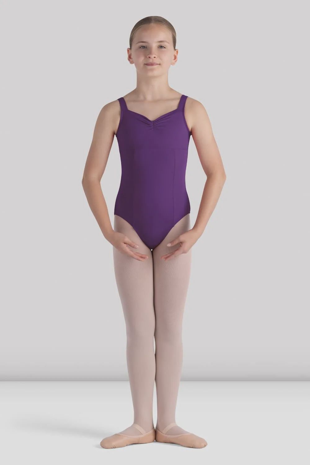 Alice pinch front Leotard -Child, Color: Aubergine, Size: 8/10