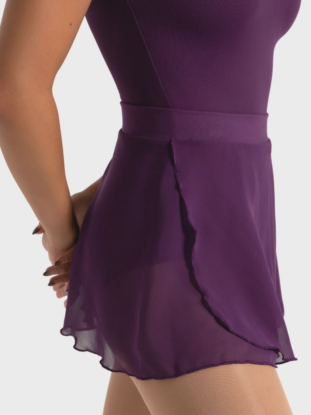 STUDIO COLLECTION PULL ON SKIRT, Color: Aubergine, Size: XS