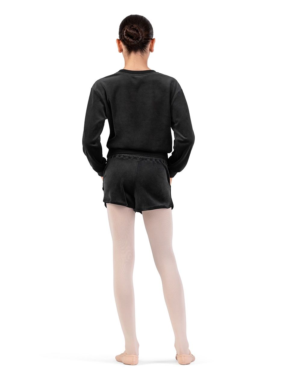 Crew Neck Jumper - Child, Color: Black, Size: 6X-7