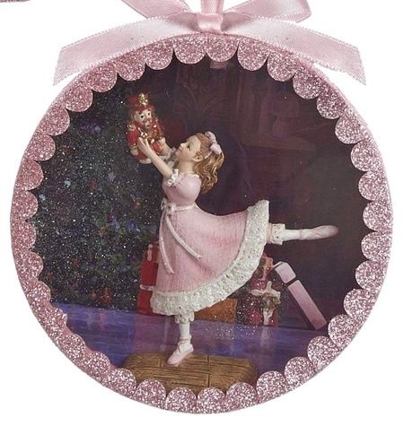 Clara dancing with the nutcracker Shadow box ornament